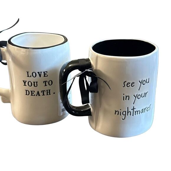 Rae Dunn Jack Skellington and Sally Mug Set - Picture 5 of 12